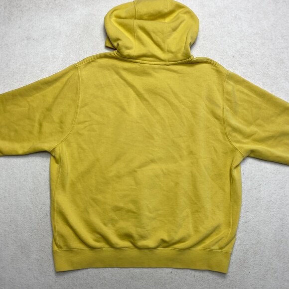 Vintage Nike Hoodie Men's XL Yellow Drawstring Pullover Swoosh White Tag Y2K - Picture 10 of 12